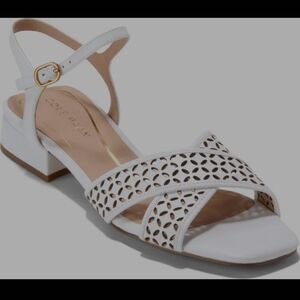 Cole Haan Women's White Cutout Sandals